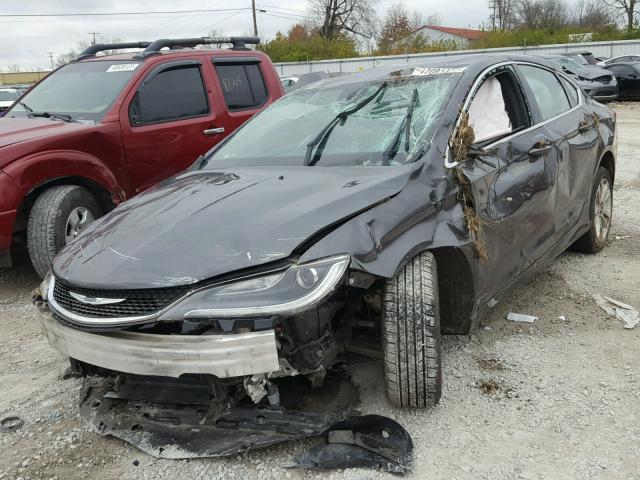 1C3CCCAB6FN571613 - 2015 CHRYSLER 200 LIMITE CHARCOAL photo 2