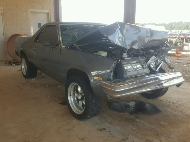 3GCCW80ZXGS914381 - 1986 CHEVROLET EL CAMINO GRAY photo 1