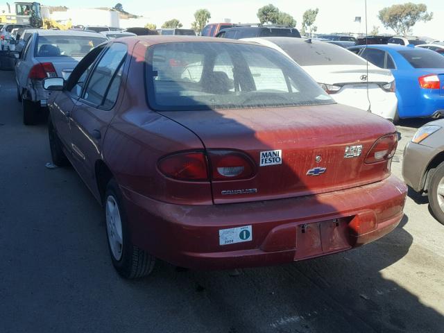 1G1JC524817266862 - 2001 CHEVROLET CAVALIER B RED photo 3