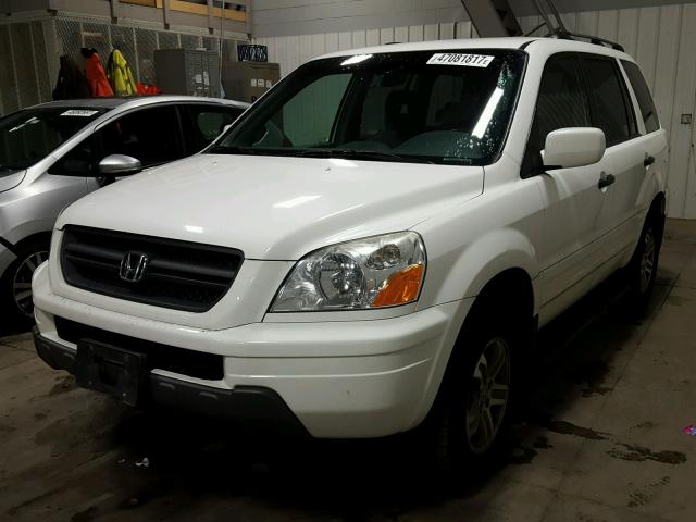 2HKYF18483H594360 - 2003 HONDA PILOT EX WHITE photo 2