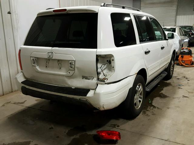 2HKYF18483H594360 - 2003 HONDA PILOT EX WHITE photo 4