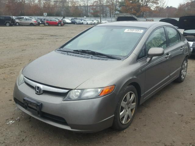 2HGFA165X8H342645 - 2008 HONDA CIVIC LX GRAY photo 2