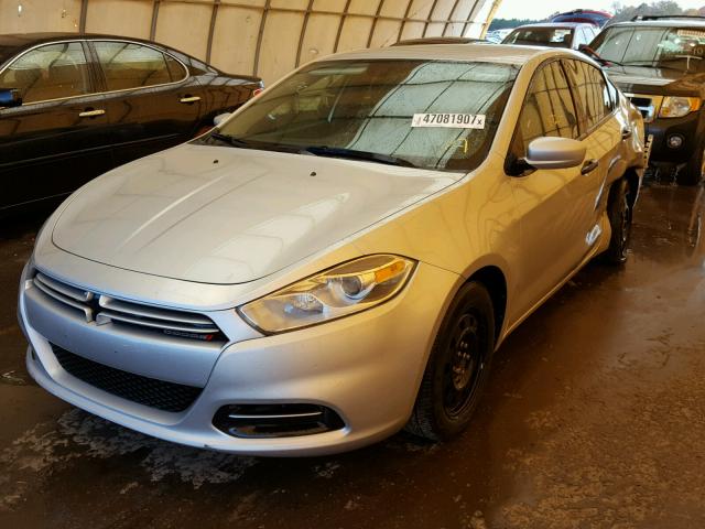 1C3CDFAA2DD210176 - 2013 DODGE DART SE SILVER photo 2