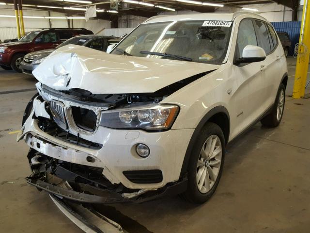 5UXWX9C59G0D70036 - 2016 BMW X3 XDRIVE2 WHITE photo 2