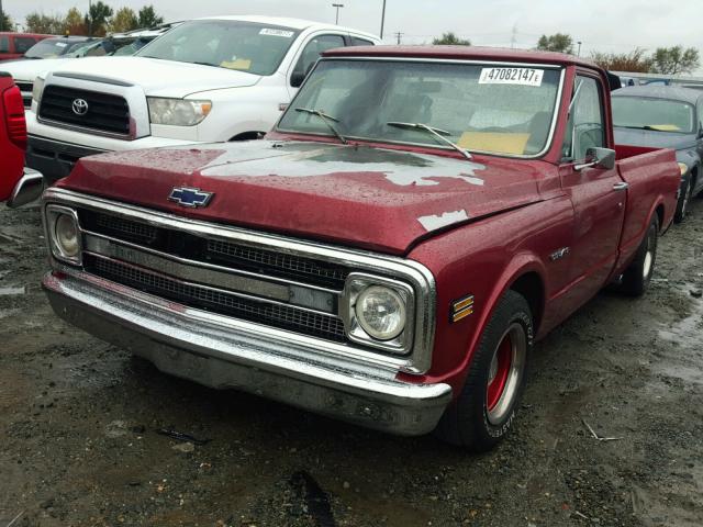 CS140Z104655 - 1970 CHEVROLET C-10 RED photo 2