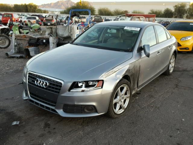 WAULF78K69A129150 - 2009 AUDI A4 2.0T QU SILVER photo 2