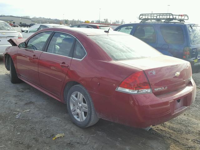 2G1WG5E36D1147626 - 2013 CHEVROLET IMPALA LT RED photo 3