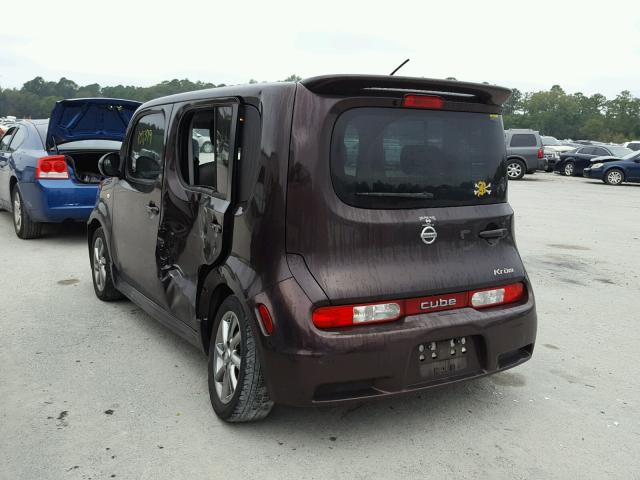 JN8AZ28R29T100206 - 2009 NISSAN CUBE BASE BROWN photo 3