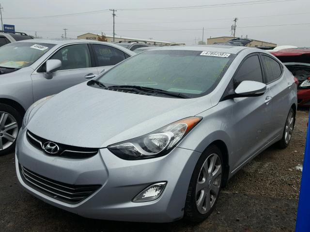 5NPDH4AE0DH317149 - 2013 HYUNDAI ELANTRA GL SILVER photo 2