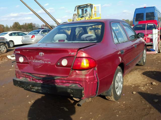 2T1BR12E61C497043 - 2001 TOYOTA COROLLA CE RED photo 4