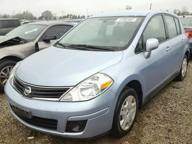 3N1BC1CPXBL399202 - 2011 NISSAN VERSA S BLUE photo 2