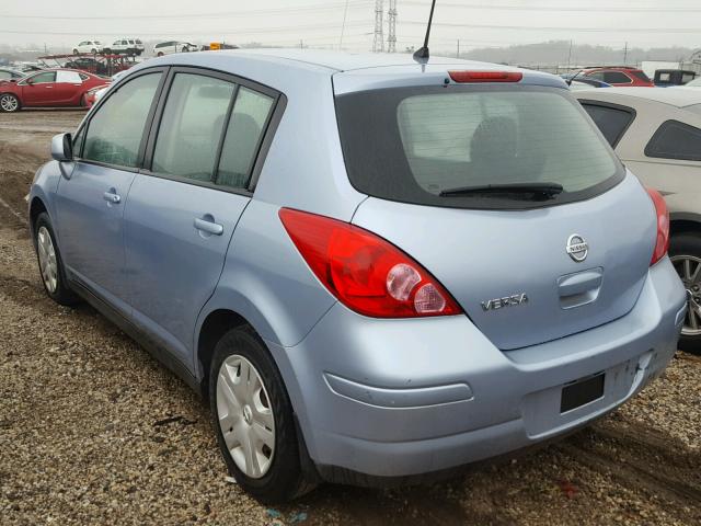 3N1BC1CPXBL399202 - 2011 NISSAN VERSA S BLUE photo 3