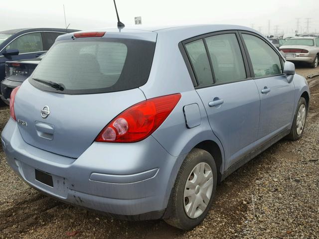 3N1BC1CPXBL399202 - 2011 NISSAN VERSA S BLUE photo 4