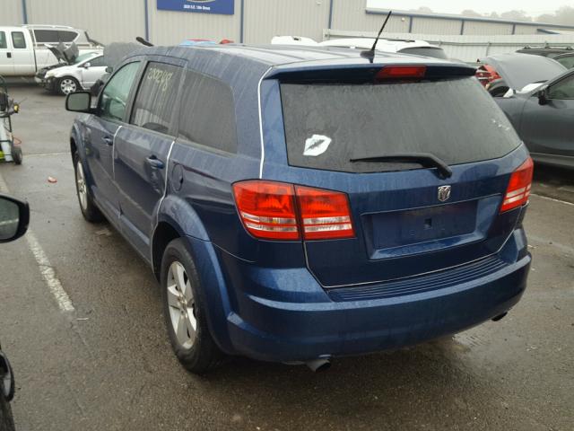 3D4GG57V79T589799 - 2009 DODGE JOURNEY SX BLUE photo 3