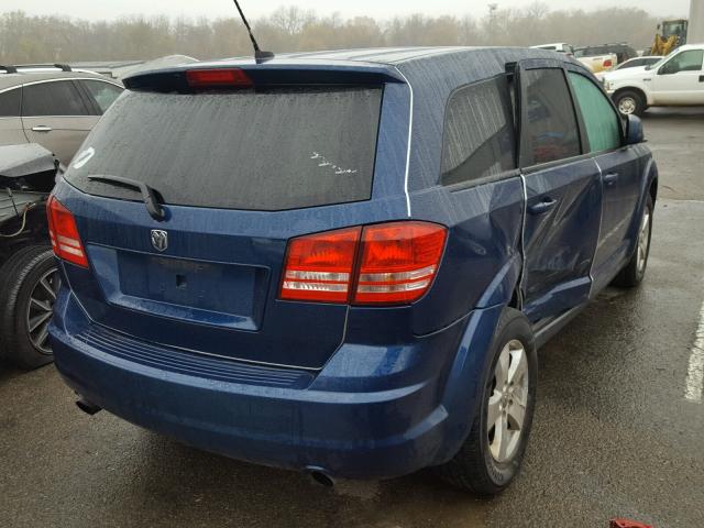 3D4GG57V79T589799 - 2009 DODGE JOURNEY SX BLUE photo 4