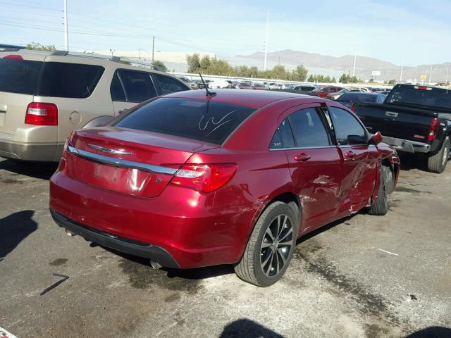 1C3CCBCG3DN501888 - 2013 CHRYSLER 200 LIMITE RED photo 4