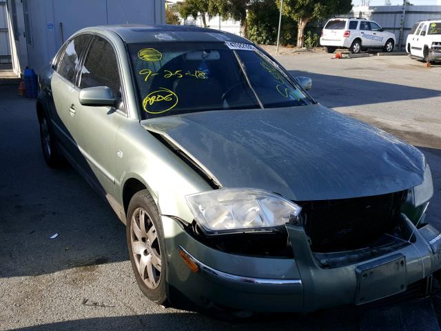 WVWRH63B62P184869 - 2002 VOLKSWAGEN PASSAT GLX GREEN photo 1