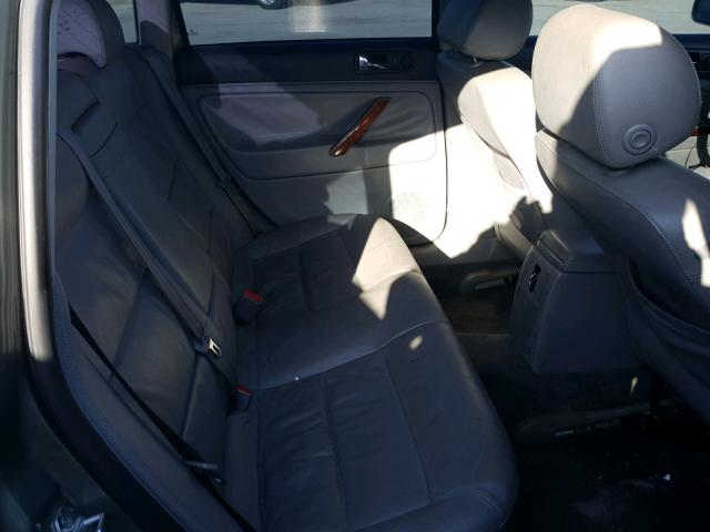 WVWRH63B62P184869 - 2002 VOLKSWAGEN PASSAT GLX GREEN photo 6