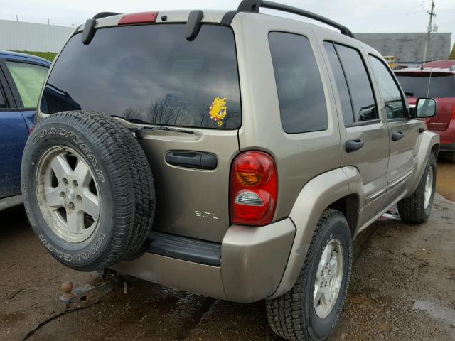 1J8GL58K73W582052 - 2003 JEEP LIBERTY LI TAN photo 4