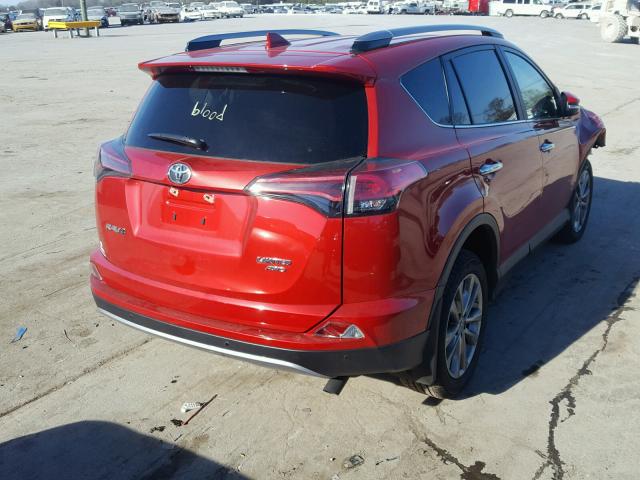 JTMDFREVXHJ166170 - 2017 TOYOTA RAV4 LIMIT RED photo 4