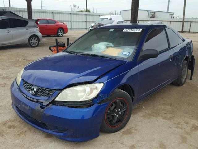 1HGEM22165L045544 - 2005 HONDA CIVIC DX V GRAY photo 2