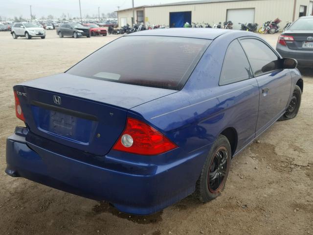 1HGEM22165L045544 - 2005 HONDA CIVIC DX V GRAY photo 4