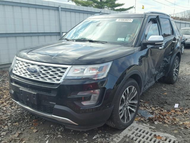 1FM5K8HT3GGC52996 - 2016 FORD EXPLORER P BLACK photo 2