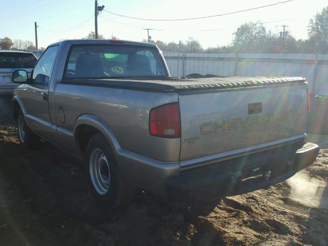 1GCCS1445WK172791 - 1998 CHEVROLET S TRUCK S1 TAN photo 3