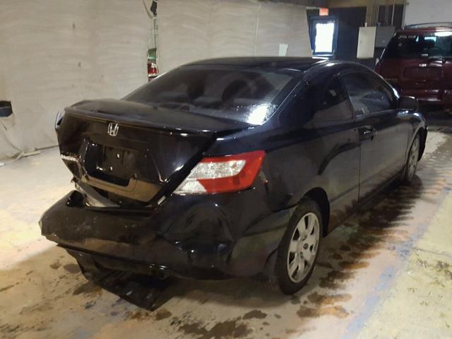 2HGFG12638H564425 - 2008 HONDA CIVIC LX CHARCOAL photo 4