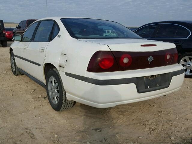 2G1WF52E339270373 - 2003 CHEVROLET IMPALA WHITE photo 3