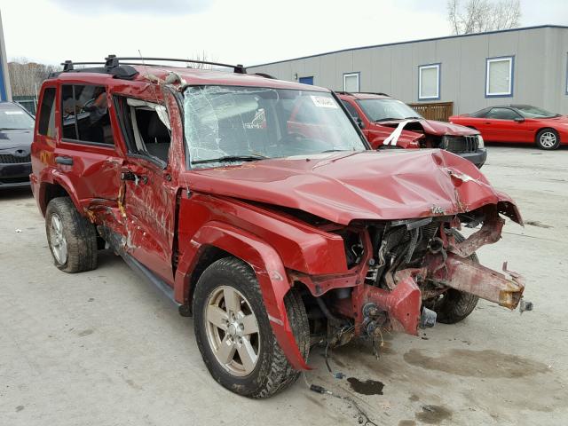 1J8HG48K76C195266 - 2006 JEEP COMMANDER RED photo 1