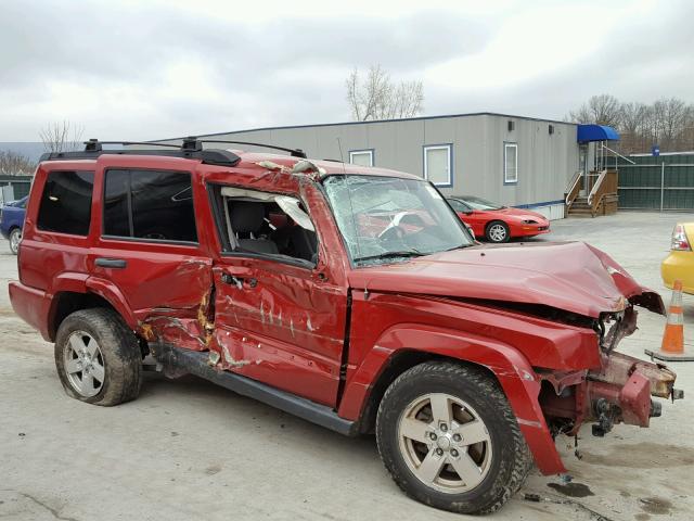 1J8HG48K76C195266 - 2006 JEEP COMMANDER RED photo 9