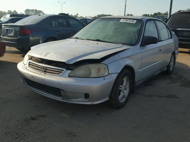2HGEJ6613YH504685 - 2000 HONDA CIVIC BASE SILVER photo 2