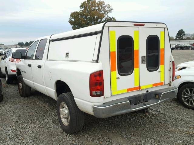 3D7KU28D83G851520 - 2003 DODGE RAM 2500 S WHITE photo 3