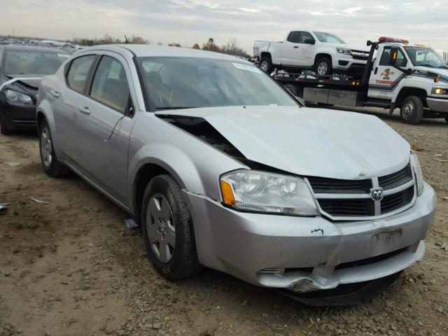 1B3CC4FB0AN190487 - 2010 DODGE AVENGER SX SILVER photo 1