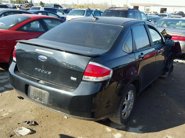 1FAHP35N28W171660 - 2008 FORD FOCUS SE BLACK photo 4