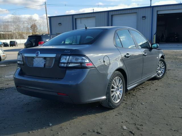 YS3FB49Y491005822 - 2009 SAAB 9-3 2.0T GRAY photo 4