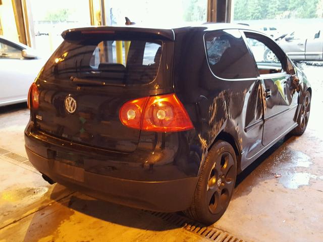 WVWFV71K58W052639 - 2008 VOLKSWAGEN GTI BLACK photo 4