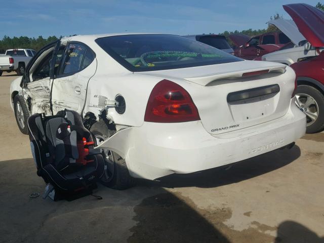 2G2WP552681145545 - 2008 PONTIAC GRAND PRIX WHITE photo 3