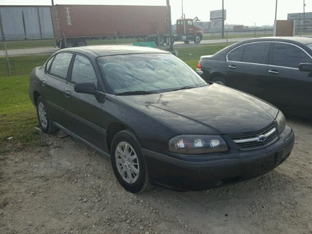 2G1WF52K049378635 - 2004 CHEVROLET IMPALA BLACK photo 1