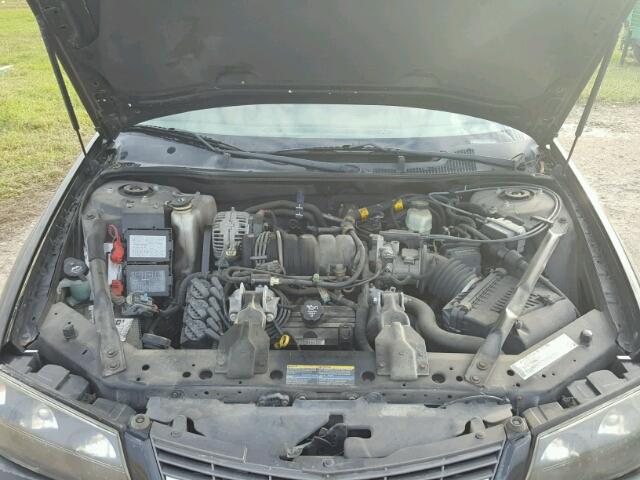 2G1WF52K049378635 - 2004 CHEVROLET IMPALA BLACK photo 7