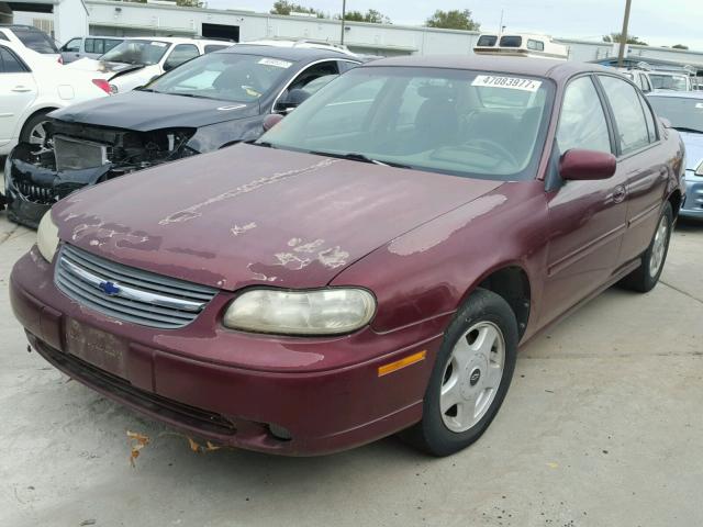 1G1NE52J416166667 - 2001 CHEVROLET MALIBU BURGUNDY photo 2