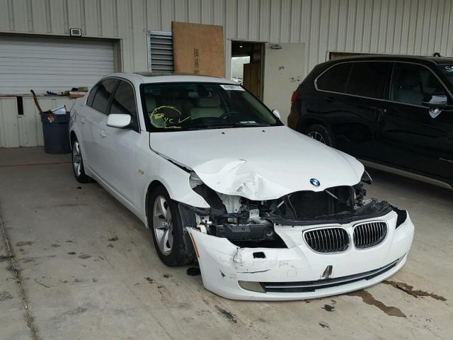 WBANU53538CT11590 - 2008 BMW 528 I WHITE photo 1