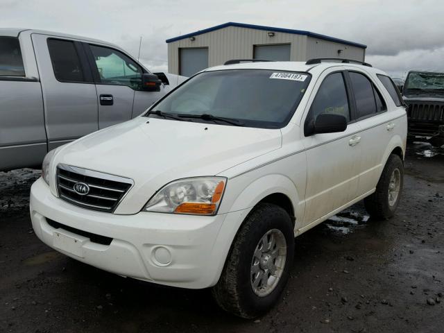 KNDJC735485808961 - 2008 KIA SORENTO EX WHITE photo 2