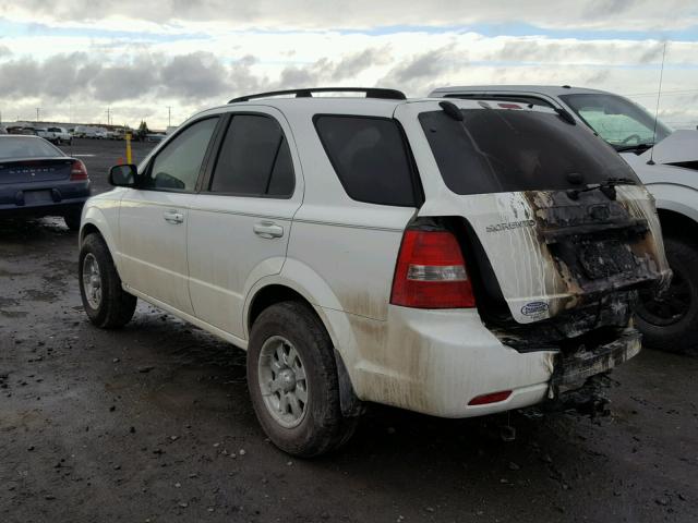 KNDJC735485808961 - 2008 KIA SORENTO EX WHITE photo 3