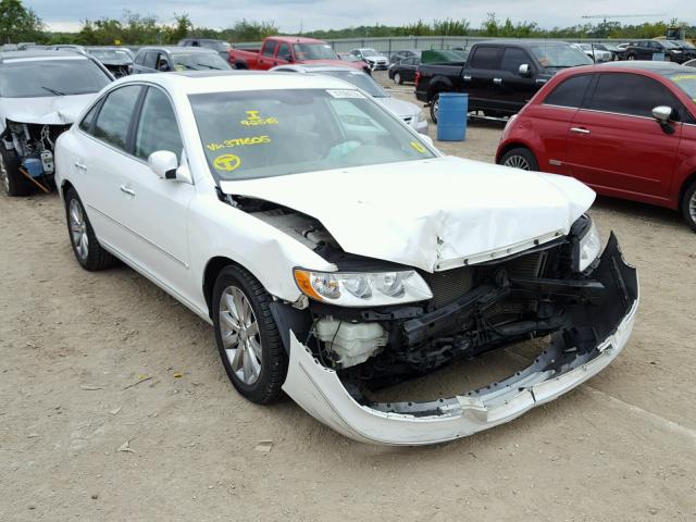 KMHFC46F29A371605 - 2009 HYUNDAI AZERA SE WHITE photo 1