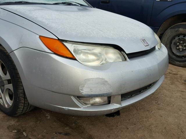 1G8AW12F14Z103188 - 2004 SATURN ION LEVEL SILVER photo 9