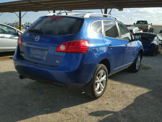 JN8AS58T39W051999 - 2009 NISSAN ROGUE S BLUE photo 4