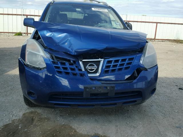 JN8AS58T39W051999 - 2009 NISSAN ROGUE S BLUE photo 9