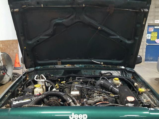 1J4FF48S4YL190895 - 2000 JEEP CHEROKEE S GREEN photo 7